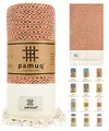 Produktbild: pamuq Strandtuch XXL Saunatuch Badetuch Hamamtuch Groß Baumwolle Duschtuch Pestemal Handtuch Fouta Pareo Yoga Decke Sporttuch Sarong Herren Damen