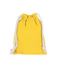 Produktbild: TEXXILLA Zuziehbeutel - Baumwolle | OEKO-TEX 100 zertifiziert | 10x14cm | Jutebeutel | Einkaufstasche | unbedruckt, Farbe:gelb