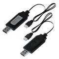 Produktbild: MMOBIEL USB-Ladekabel mit LED-Anzeige, 2 Stück, kompatibel mit 1 A 2S 7,4 V LiPo-Akkus für RC-Drohnen/Quadcopter/Fahrzeuge mit XH-3P-Anschluss