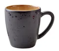 Produktbild: Bitz Becher Becher mit Henkel black / amber 0,19 l, Steinzeug, Becher 19 cl Schwarz/Amber
