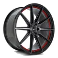 Produktbild: 1x BARRACUDA PROJECT 2.0 silver brushed/ undercut Color Trim rot 8.5Jx19 5x114.3