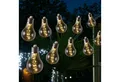 Produktbild: MARELIDA LED-Lichterkette Solar Lichterkette 10 Glühbirne rauchig grau 4,5m 2Modi Retro Garten, 50-flammig