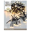 Produktbild: Cluster-Lichterkette 1512 LED warmweiß Büschelkette LED's 8 Funktionen Timer NEU