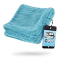 Produktbild: Nuke Guys Gamma Dryer S | Ultra saugstarkes handliches Trockentuch 1400 GSM blau 40x40cm | Fusselfrei, abgerundete sanfte Fasern, kratzerfrei | Premium Mikrofasertuch für Auto Motorrad Fahrrad