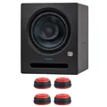 Produktbild: Presonus Studio-Monitor Eris Pro 8 mit Boxenfüße Rot
