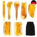 Produktbild: Gua Sha Schab Massagewerkzeug 7 Stück Harz Gua Sha Brett, Gua Sha Stein