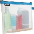 Produktbild: LEITZ Kosmetiktasche WOW Traveller, transparent/blau zur Aufbewahrung & Transport, wasserabweisende & - 1 Stück (4014-00-36)