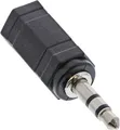 Produktbild: InLine Audio Adapter, 2,5mm Klinke Buchse an 3,5mm Stecker, Stereo, 2.5mm jack female, 3.5mm, Schwarz