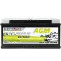 Produktbild: Electronicx AGM Caravan Versorgungsbatterie 12V 140Ah – Hochleistungsbatterie 140 Ah, wartungsfrei, versiegelt, auslaufsicher, Solarbatterie,Wohnmobil,Boot, Solar- Maße: 393x175x190mm