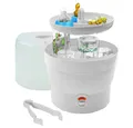 Produktbild: H+H Dampfsterilisator BS 29 Weiß, elektronischer Dampf Sterilisator für Babyflaschen Desinfektionsgerät