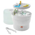 Produktbild: H+H BS 29, weiss elektronischer Dampfsterilisator Babyflaschensterilisator 6 Fl.