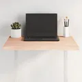 Produktbild: Tischplatte 60x40x2 cm Massivholz Eiche Unbehandelt Baumkante
