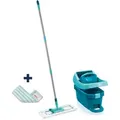 Produktbild: Set Wischtuchpresse Profi xl mit Bodenwischer und Rollen inkl. Ersatzbezug Profi micro duo aus Mikrofaser, saugfähig und reinigungsstark, Set zum