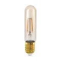 Produktbild: EGLO E27 LED Lampe, Amber Vintage Glühbirne in Stabform, Leuchtmittel Röhre für Retro Beleuchtung, 4 Watt (entspricht 26 Watt), 270 Lumen, warmweiß, 2200k, Edison Birne T32, Ø 3,2 cm