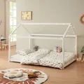 Produktbild: Kinderbett Cerro 120x200 cm Weiß [en.casa]