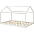 Produktbild: [en.casa] Hausbett, Weiß, Holz, Kiefer, 120x200 cm, Kinder- & Jugendzimmer, Kindermöbel, Kinderbetten, Hausbetten