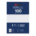 Produktbild: – Nachfüllblock, 100 karierte Blätter 4x4 mm mit Rand, Opakes Papier 90 g/m²,...