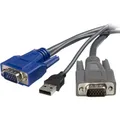 Produktbild: StarTech 6 FT USB VGA 2-IN-1 KVM CABLE (SVUSBVGA6)