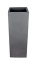 Produktbild: BigDean Pflanzsäule in Stein-Optik - 80 x 30 x 30 cm - hoher Pflanzkübel in Anthrazit - Säule mit glatter Oberfläche - für Innen & Außen - frostsicher