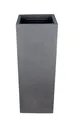 Produktbild: XXL Pflanzsäule 80 cm hoch groß Blumenkübel Topf Gefäß für außen eckig anthrazit