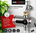 Produktbild: MAXXMEE Edelstahl Durchlauferhitzer Warmwasserhahn LED