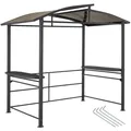 Produktbild: Grillpavillon Grillgazebo pulverbeschichtet Aluminium Stahl 240 x 150 x 234 cm