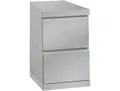 Produktbild: Schreibtisch VIPACK, weiß, B:40cm H:65cm T:60cm, Tische, Schreibtisch, Feststehender Schreibtisch-Container mit 2 großen Schubladen