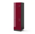 Produktbild: Vicco Kühlumbauschrank R-Line, Bordeaux Hochglanz/Anthrazit, 60 cm