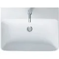 Produktbild: Duravit ME by Starck Waschtisch mit Überlauf, mit Hahnlochbank, 1 Hahnloch, 650 mm, 2335653200, Farbe: Weiß seidenmatt