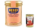 Produktbild: 3x Rio Mare Filetti di Tonno all'Olio di Oliva Thunfischfilets mit Olivenöl, handgefertigt, 180 g + Italian Gourmet polpa 400g