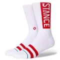 Produktbild: Stance Crew Socken - The OG (Weiß/Rot, Mittel)