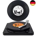 Produktbild: Untersetzer Gläser, Valdivia Design Retro Vinyl Schallplatte mit Basis und 