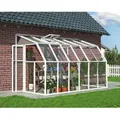 Produktbild: Palram - Canopia Gewächshaus Weiß 7,7 m² inkl. Fundamentrahmen