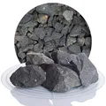 Produktbild: Schicker Mineral Basalt Gabionensteine anthrazit 25 kg, Bruchsteine, Steine für Gabionen, Gabionenfüllung für Gabionenzäune, Steinkörbe (32-60)