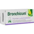 Produktbild: BRONCHICUM Thymian Lutschtabletten 50 St. PZN 09287871