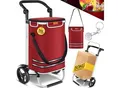Produktbild: KESSER® Einkaufstrolley klappbar mit 56L Kapazität und belastbar bis 50kg 3in1 Trolley Sackkarre & Umhängetasche Faltbarer Einkaufswagen inkl. Kühlfach & Einkaufschip Treppensteiger