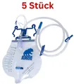 Produktbild: UROSID Urinbeutel 2000 S (5 Stück) Urindrainagesystem Steril 120cm Schlauch