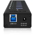 Produktbild: ICY BOX USB 3.0 Hub, 7 Port, Verfügt über 7x USB 3.0 Anschlüsse füür Laufwerke