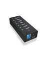 Produktbild: ICY BOX IB-AC618 7 Port USB 3.2 Gen 1-Hub (USB 3.0) Schwarz