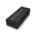 Produktbild: ICY BOX IB-AC618 USB 3.0 Hub aktiv 7-port USB Ladeport inkl. Netzteil