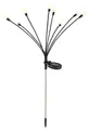 Produktbild: GLOBO -8 Solarleuchte Edelstahl, 8x LED, warmweiß, 3000 K, IP44, schwarz matt, 7