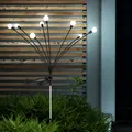 Produktbild: Solarlampe Gartendeko Außenleuchte LED Edelstahl Erdspieß Gartenlampe H 70 cm