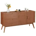 Produktbild: IDIMEX Sideboard Tivoli skandinavisch aus Massivholz Kastanien Farben, Kommode mit 2 Türen und 2 Schubkasten, Anrichte