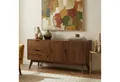 Produktbild: IDIMEX Sideboard TIVOLI, Skandi Anrichte aus Massivholz, Kastanien farben, mit 2 Türen und 2 Sc