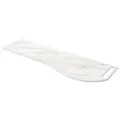 Produktbild: Salgar Waschtischplatten MAM 1590 links mit handtuchhalter für Aufsatzbecken mit Handtuchhalter WEIßER MARMOR 1590 x 12 x 510 mm