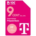 Produktbild: Telekom MagentaMobil Prepaid Basic | 9ct pro Minute/SMS in alle dt. Netze | optionale Dayflat (50 MB) für mobiles Surfen verfügbar I ohne Vertragsbindung, volle Kostenkontrolle I 10 EUR Startguthaben