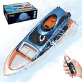 Produktbild: 2.4GHz Ferngesteuertes Boot Mini Speedboat RC Boot mit LED-Licht Hohe Geschwi...