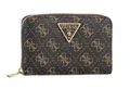 Produktbild: GUESS LAUREL Medium Zip Around Brown Logo, Damen-Geldbörse Medium Portemonnaie