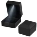 Produktbild: Ringschachtel Hochzeit 62x57x39MM Ringbox mit LED Ringschatulle mit Samt Inte...