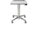 Produktbild: Ergotron LearnFit mobiler Steh-Sitz Tisch 740-1140 mm (24-547-003), silber